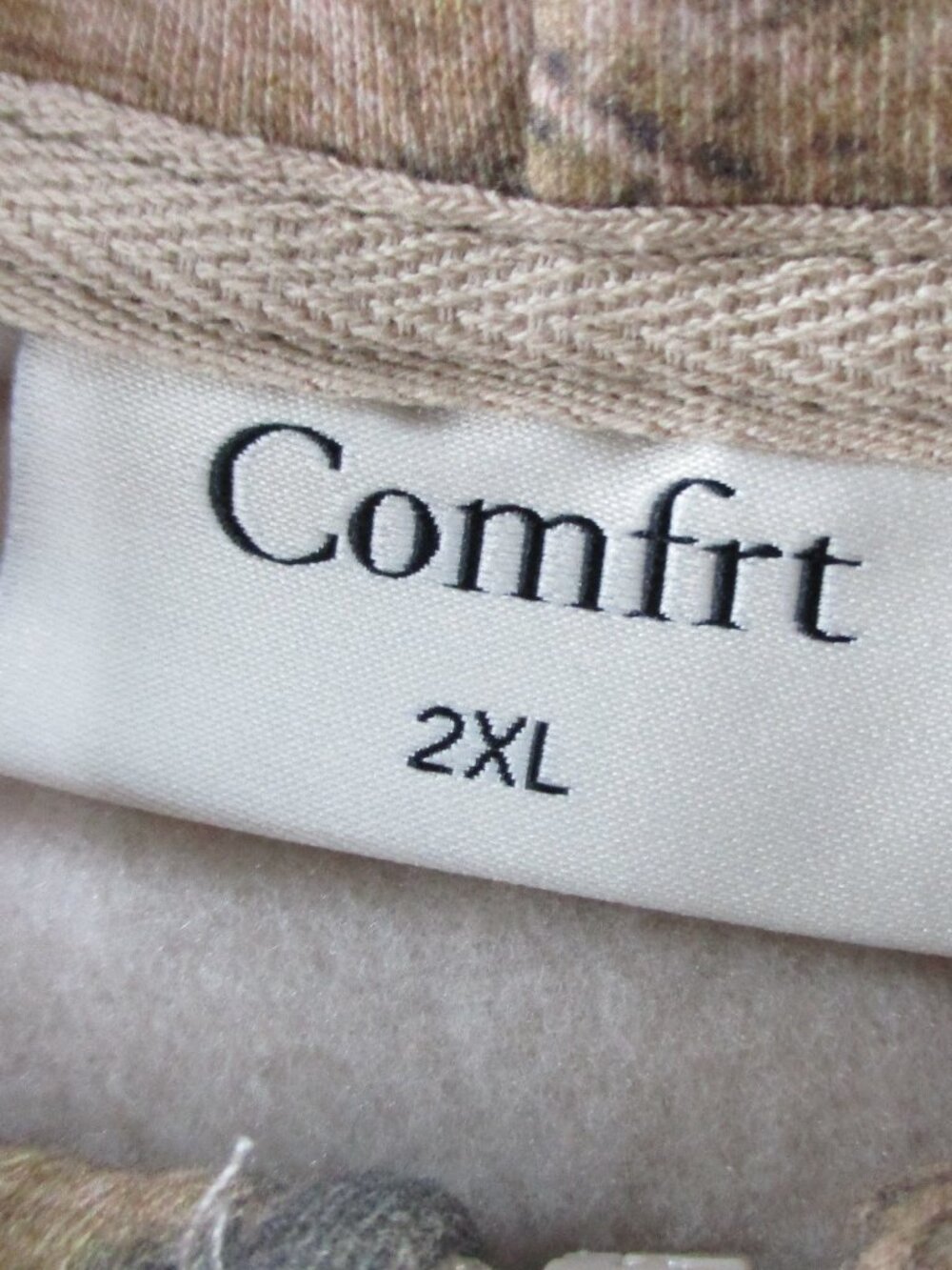 COMFRT Airplane Mode Zip Hoodie Adult 2XL XXL High Sierra Camo AOP Lounge NEW - Picture 9 of 13